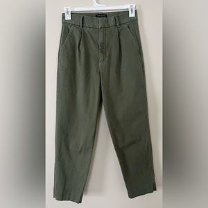 Banana Republic Factory High Rise Pleated Crop Authentic Chino